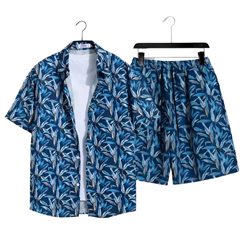 Alexandre | Ensemble Estival Pour Hommes Chemise Et Short