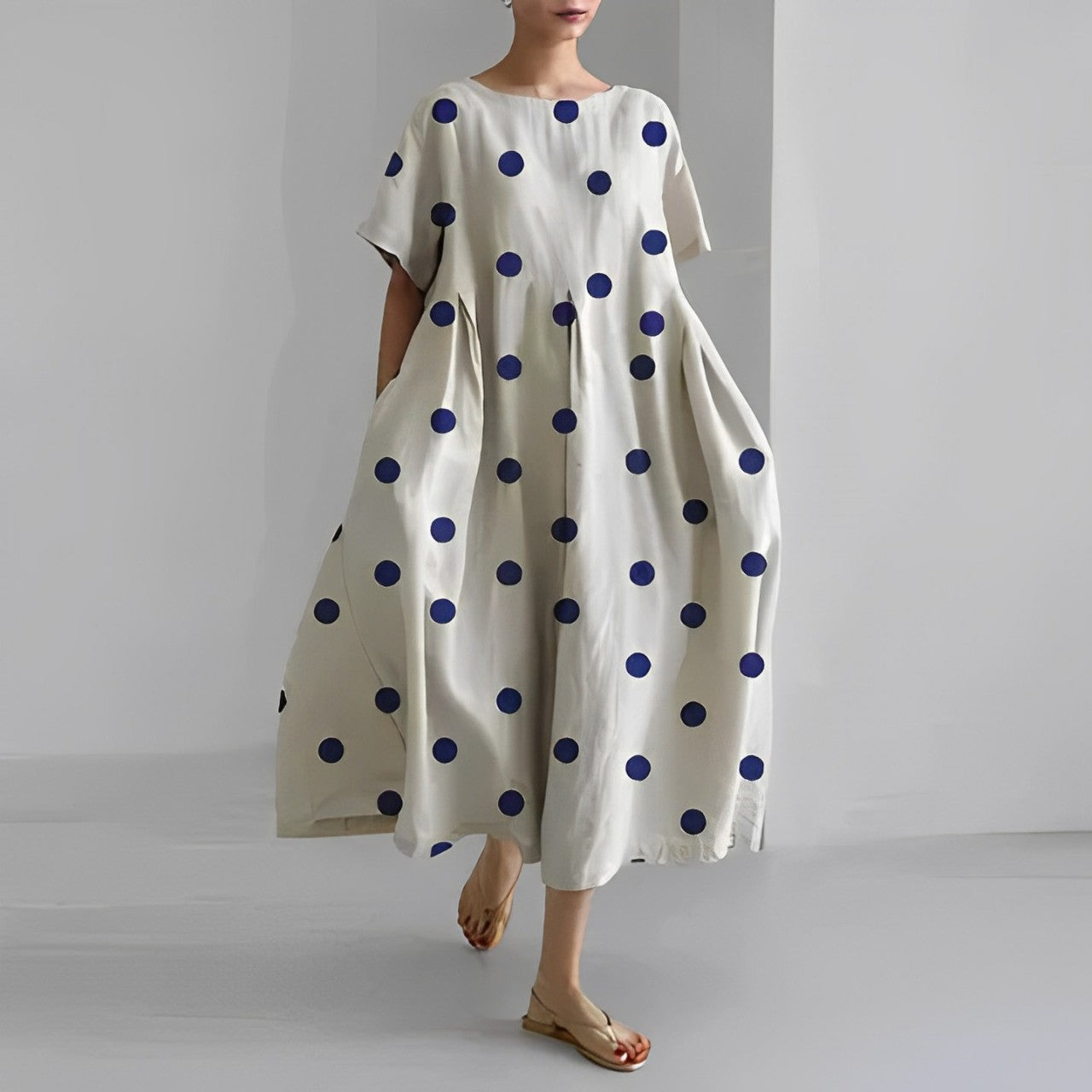 Dorothée | Robe Longue À Motifs – Coupe Ample Et Tendance