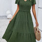Sophie | Bohème Chic Kleid mit kurzen Ärmeln 