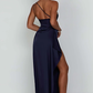 Naïs | Asymmetrical Long Evening Dress with Slit 