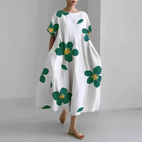 Dorothée | Robe Longue À Motifs – Coupe Ample Et Tendance