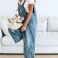 Lucie | Loose Sleeveless Denim Overalls 