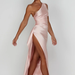 Naïs | Asymmetrical Long Evening Dress with Slit 