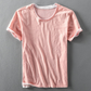 Fabio | T-Shirt mit Rundhalsausschnitt und sichtbaren Ärmelsäumen 