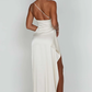 Naïs | Asymmetrical Long Evening Dress with Slit 