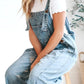 Lucie | Loose Sleeveless Denim Overalls 