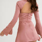 Paulette | Cocktail Dress With Cutout and Long Sleeves 
