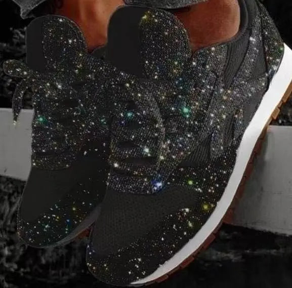 Wiam-Pink | Shiny Casual Shoes – Everyday Style with a Sparkling Touch 