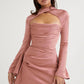 Paulette | Cocktail Dress With Cutout and Long Sleeves 