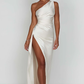 Naïs | Asymmetrical Long Evening Dress with Slit 