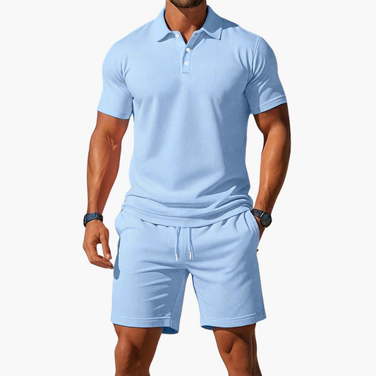 Albert | Completo – Polo e Pantaloni Corti per un Comfort Quotidiano 