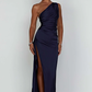 Naïs | Asymmetrical Long Evening Dress with Slit 