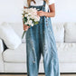 Lucie | Loose Sleeveless Denim Overalls 