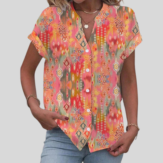 Gwladys | Blouse À Manches Courtes Pour Femme