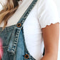 Lucie | Loose Sleeveless Denim Overalls 
